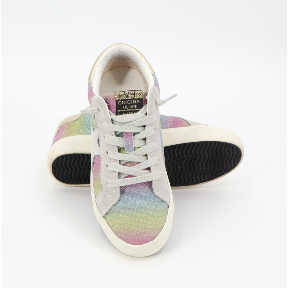 Vintage Havana Women's Sparkle Pastel Rainbow Sneakers Sz 7 - Picture 2 of 10